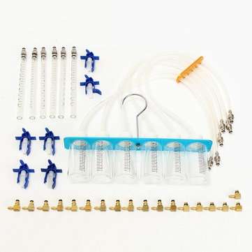 36Pcs Injector Flow Meter Adapter Test Kits For Common Rail Diesel Fuel Tester