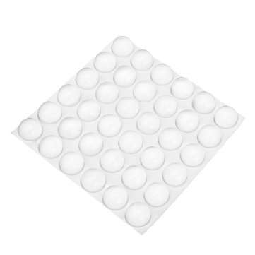 36Pcs Clear Rubber Feet Bumper Silicone Self-adhesive Anti-slip 1610mm