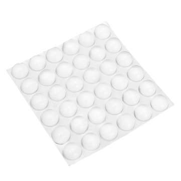 36Pcs Clear Rubber Feet Bumper Silicone Self-adhesive Anti-slip 1610mm