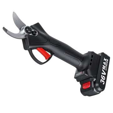 36V Cordless Rechargeable Electric Pruning Shears Secateur Low Noise Branch Cutter Scissor Trimmer W