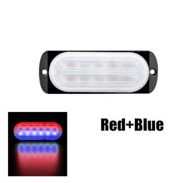 36W 12-24V 12LEDs Car Truck Warning Caution Emergency Construction Waterproof (COLOR.: REDBLUE)