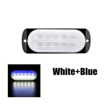 36W 12-24V 12LEDs Car Truck Warning Caution Emergency Construction Waterproof (COLOR.: WHITEBLUE)