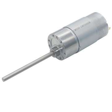 37GB555 DC 12/24V Micro Gear Reduction Motor 130RPM 75.5mm Extended Shaft Gear Motor (VOLTAGE: 24V)
