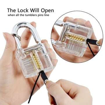 37Pcs Powerful Locksmith`s Tools Kit Combination Lock Pick Hook and Lock Pick Tool
