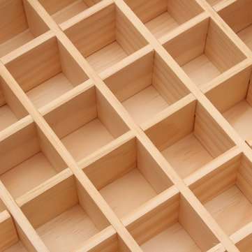 38 Grids Wooden Bottles Box  Container Organizer Storage for Essential Oil Aromatherapy