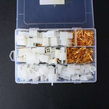 380Pcs 40 Set Auto Electrical Terminal Practical 2.8 mm 2/3/4/6 Pin Way Cable Wire Connectors Termin