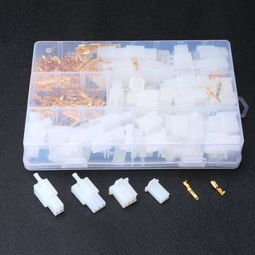 380Pcs 40 Set Auto Electrical Terminal Practical 2.8 mm 2/3/4/6 Pin Way Cable Wire Connectors Termin