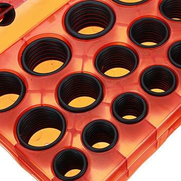 382Pcs Universal O-Ring Assortment Kit Metric Rubber O-Ring Washer Automotive Storage Case ORing Set