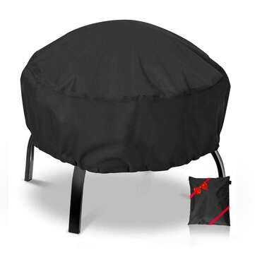 38x20" Patio Fire Pit Cover Waterproof Gas Grill BBQ Cover 420D Storage Bag