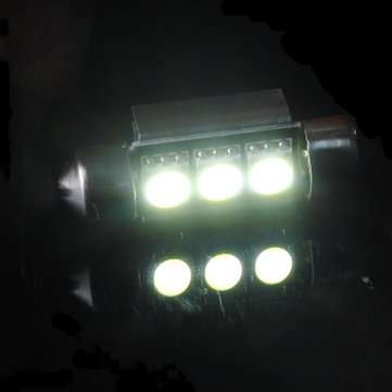 39mm 5050 3SMD Canbus Error Free Double Shape Car White LED Light Bulb
