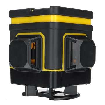 3D 12 Lines Green Laser Level Remote Self-Leveling 360 Measuring + 2 Batteries