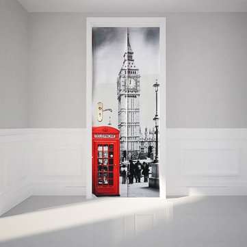 3D Art Door Wall Fridge Sticker Big Ben Decal Self Adhesive Mural Scenery Home Decor