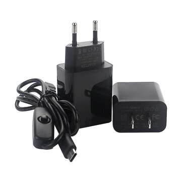 Catda C1900 Split Style Power Supply Kit Charger and Type-C Switch Line 5V3A EU/US... (PLUG: USPLUG)