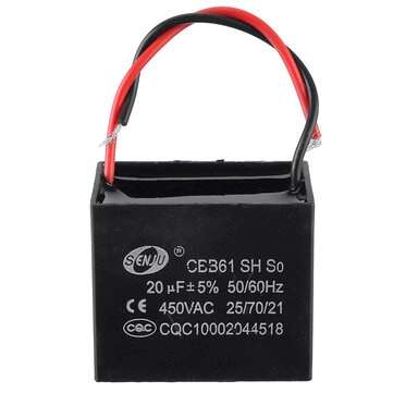 CBB61 20UF Starting Capacitance 450V AC Fan Capacitor CBB Motor Run Capacitor