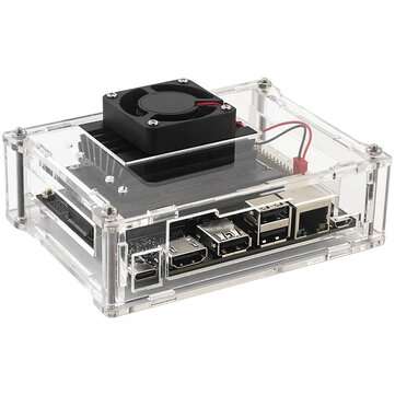 Catda Jetson Nano Case Development Board Acrylic Transparent Shell Protecti... (TYPE: CASEWITHFAN)