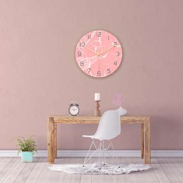 CC015 Creative Marble Pattern Wall Clock Mute Wall Clock Quartz Wall Clock For Home Office Decoratio