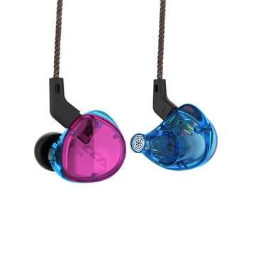 CCA C04 3.5mm In Ear Balanced Armature Dynamic Dual Dr... (TYPE: WITH-MICROPHONE | COLOR.: COLORFUL)