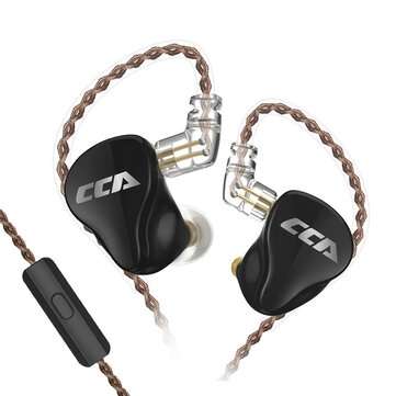 CCA CA16 3.5mm Wired Earphones 16 Drivers 7BA+1DD In Ear Earphone Hifi DJ Monitor... (TYPE: WITHMIC)