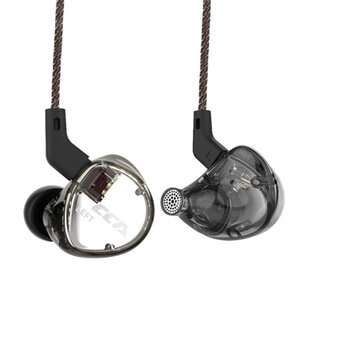CCA C04 3.5mm In Ear Balanced Armature Dynamic Dual Dr... (TYPE: WITHOUT-MICROPHONE | COLOR.: BLACK)