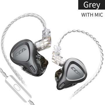 CCA CSN 1BA + 1DD Noise Reduction Earphone In-Ear Earbuds Monitor ... (COLOR.: BLUE | TYPE: WITHMIC)