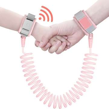 Child Kid Induction lock Anti-lost Safety Leash Wrist Link Harness ... (COLOR.: PINK | SIZE 3: 2.5M)
