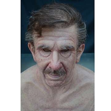 Christmas Cosplay Face Wig Old Man Mask Horror Headgear (SIZE: 11)