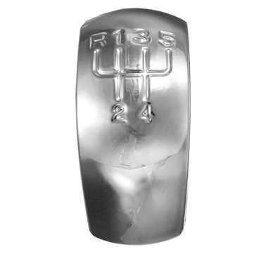 Chrome Black 5 Speed Gear Shift Knob Cap Cover For Skoda Octavia MK2  (COLOR.: CHROME)