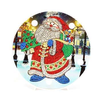 Christmas Tree LED Night Light DIY Diamond Home Bedroom Colorful Decorative Lamp (TYPE: 4GATEN)