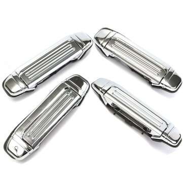 Chrome ABS Outer Exterior Door Handle For Mitsubishi Montero Pajer... (TYPE: LEFT | DIRECTION: REAR)