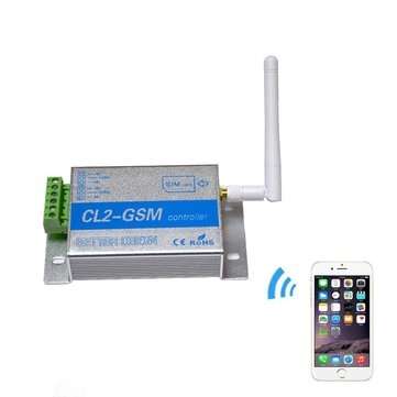 CL2-GSM GSM SMS Remote Controller Smart Remote Control Switch Module 2 Way Relay Output for GSM Gate
