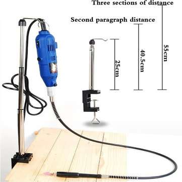 Clamp On Felx Shaft Grinder Holder Stand Hanger Multitools For Dremel Rotary