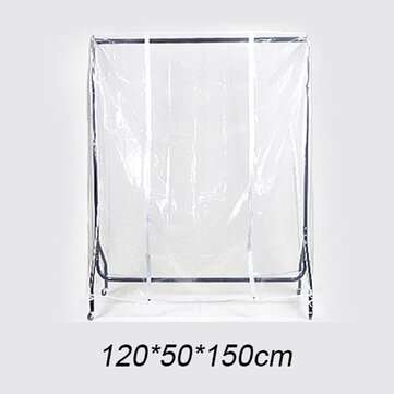Clear Clothes Rail Cover Dustproof Garment Coat Hanger Protector Storage Net  (SIZE: #2)