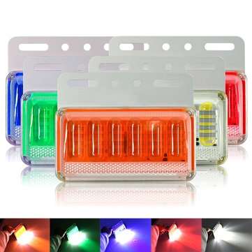 CNSUNNYLIGHT 24V 6D Trunk LED Side Marker Lights Warning Signal Fog Parking Lamp ... (COLOR.: WHITE)