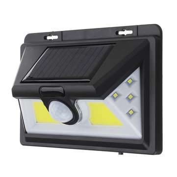 COB LED Wall Solar  Light PIR Motion Sensor Outdoor Garden Yard Lamp Waterproor