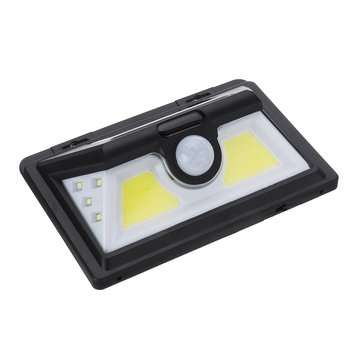 COB LED Wall Solar  Light PIR Motion Sensor Outdoor Garden Yard Lamp Waterproor