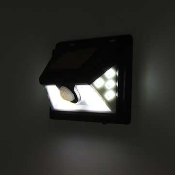 COB LED Wall Solar  Light PIR Motion Sensor Outdoor Garden Yard Lamp Waterproor