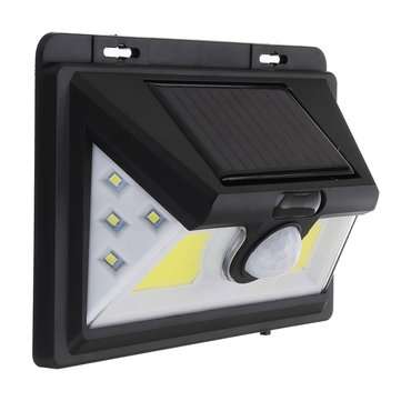 COB LED Wall Solar  Light PIR Motion Sensor Outdoor Garden Yard Lamp Waterproor