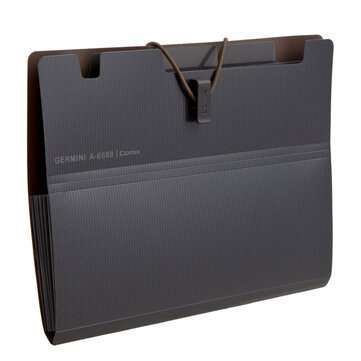 Comix A7626 Expanding File Folder A5 Organ Bag 6 Pockets Desktop Organizer Pap... (COLOR.: DARKGRAY)