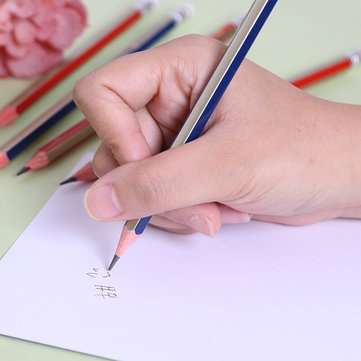 Comix MP2020 12 Pcs Wood Hexagon Pencils HB Students Pencil with Eraser Head Office School Supplies