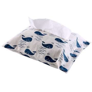 Cotton And Linen Paper Towel Set Cloth Tissue Box Bag (COLOR.: #01)