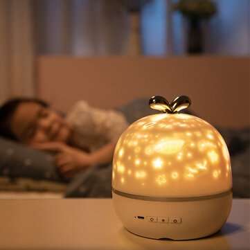 Coversage Rotating Night Light Projector Spin Starry Sky Star Ocean World Chi... (COLOR.: BLUEWHITE)