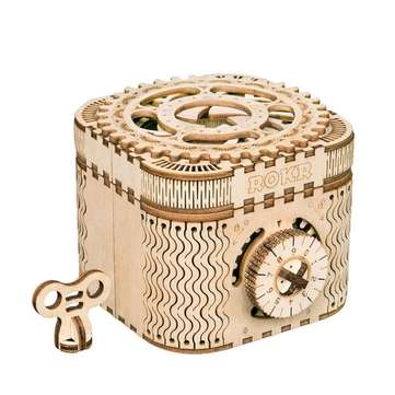Creative DIY 3D Password Box Wooden Puzzle Game Assembly Toy Gift Jigsaw Puzzle Toy f... (PCS: 1PCS)