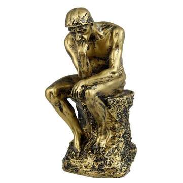 Creative Character Sculpture Thinker Pensive Decoration Living Room Study Room Mode... (COLOR: GOLD)