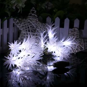 CSL-6 Gardening 10M 38LED String Light Seaweed Shape H... (COLOR.: WARMWHITE | STANDARD: USSTANDARD)