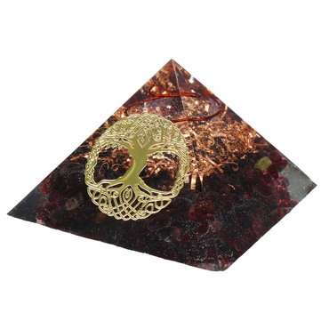 Crystals Apatite Orgone Gemstone Pyramid Meditation Yoga Energy Generator Healing (SIZE: #3)