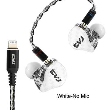 CVJ CVM MFI Certified for Lightning Earphones Socket 1DD + 1BA Hi... (TYPE: STANDARD | COLOR: BLACK)