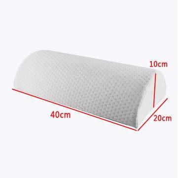 D Shape Comfort Roll Pillow Memory Foam Neck Knee Leg Spacer Back Lumbar Support (TYPE: #1)