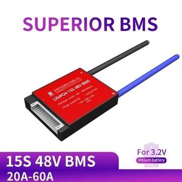 DALY BMS 15S 48V 20A 30A 40A 60A 3.2V LifePo4 18650 PCM Battery Protecti... (TYPE: 60A48VCOMMONPORT)