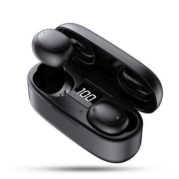 Dacom U7 TWS Wireless bluetooth 5.0 Earphone LED Display Stereo Mini Sports Headp... (COLOR.: BLACK)