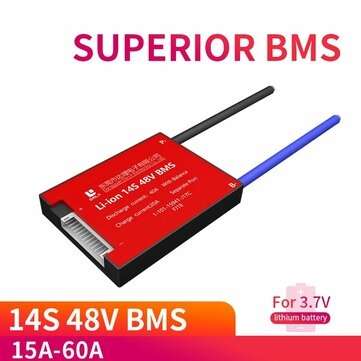 DALY DL14S 14S 48V BMS Battery Protection Board 15A 20A 30A 40A... (CURRENT: 30A | TYPE: COMMONPORT)